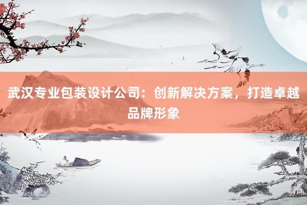 武汉专业包装设计公司：创新解决方案，打造卓越品牌形象